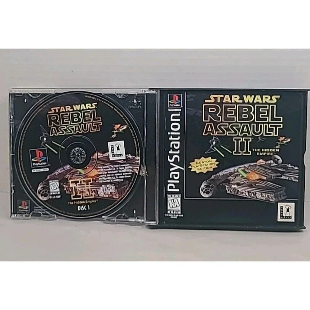 Vintage Sony Playstation 1 PS1 Star Wars Rebel Assault II CIB 1995